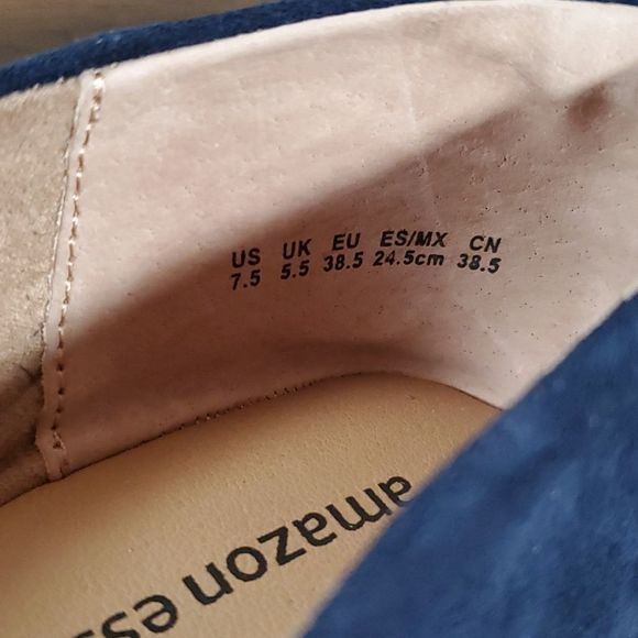 Amazon Essentials Women's Square-Toe Ballet Flat Navy Blue Flat Shoe Loafer 7½ - Picture 9 of 9